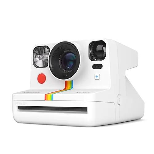 Polaroid ▫️ Now+ Geração 2 - Pacote de câmara + rolo (16 fotografias incluídas), Cor Branca, câmara de fotografia instantânea controlada por aplicação e ligada via Bluetooth, 6437 3