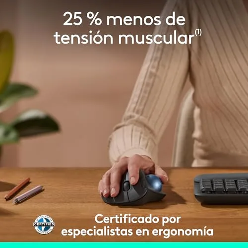 Logitech ▫️ Rato sem fios com trackball Ergo M575S 4