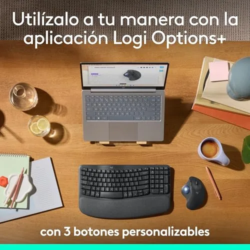 Logitech ▫️ Rato sem fios com trackball Ergo M575S 5