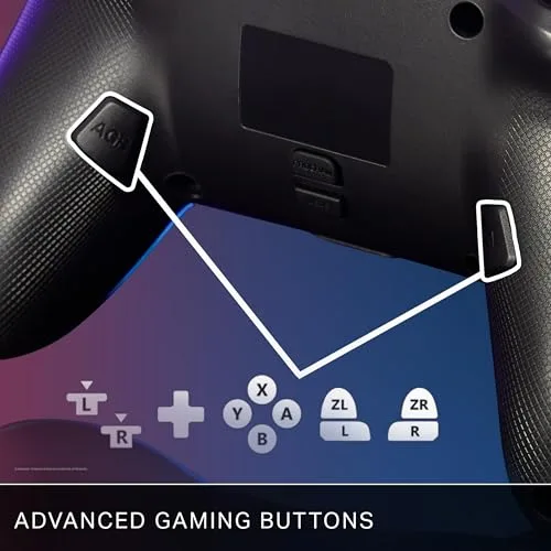 Power A ▫️ Comando sem fios PowerA melhorado para a Nintendo Switch com Lumectra - Vórtice galáctico 4