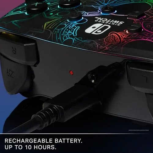 Power A ▫️ Comando sem fios PowerA melhorado para a Nintendo Switch com Lumectra - Vórtice galáctico 5