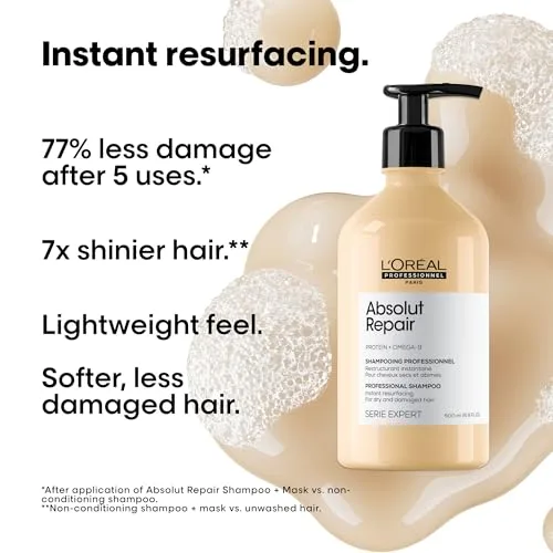 L'Oréal Professionnel Paris ▫️ L'Oréal Professionnel Absolut Repair Champô Reparador para Cabelo Danificado 500 ml 2
