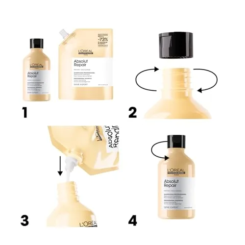 L'Oréal Professionnel Paris ▫️ L'Oréal Professionnel Absolut Repair Champô Reparador para Cabelo Danificado 500 ml 5