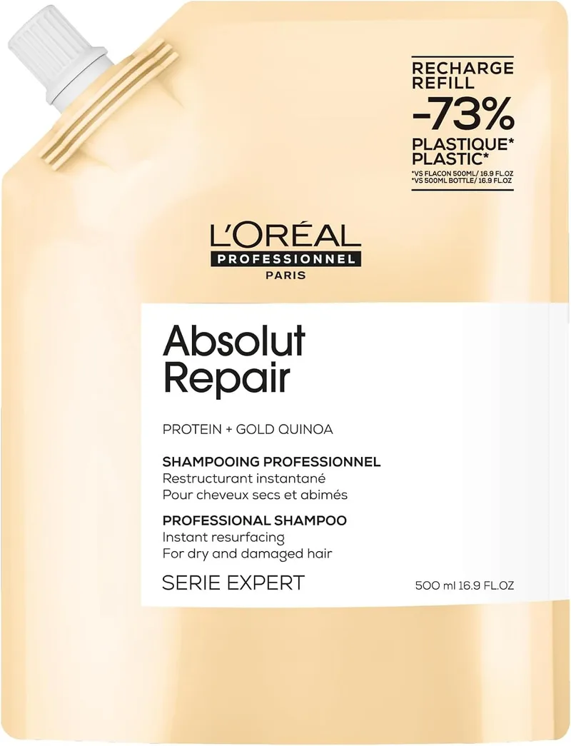 L'Oréal Professionnel Paris ▫️ L'Oréal Professionnel Absolut Repair Champô Reparador para Cabelo Danificado 500 ml