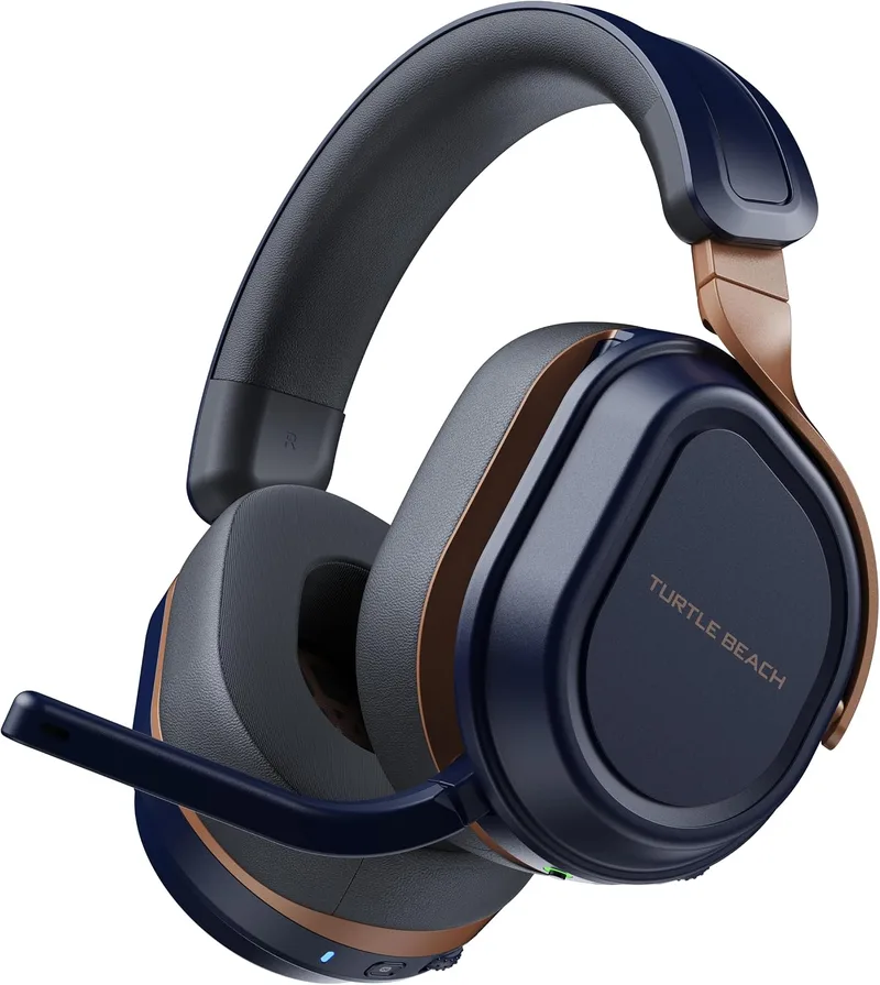 Turtle Beach ▫️ Auscultadores sem fios para jogos Stealth 700 Azul Cobalto para Xbox, com 80 horas de autonomia, altifalantes de 60 mm, transmissores duplos e Bluetooth para Xbox Series X ou S, Xbox One, PC e telemóveis