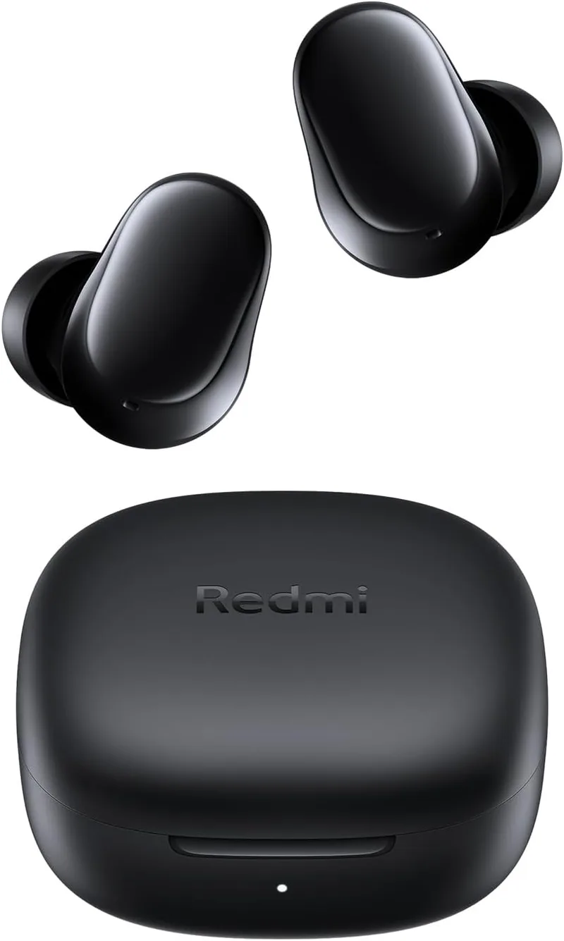 XIAOMI ▫️ Redmi Buds 6 Play - Auscultadores sem fios, com cancelamento de ruído, leves, bateria com autonomia até 36 horas, Bluetooth 5.4, preto (versão EN)