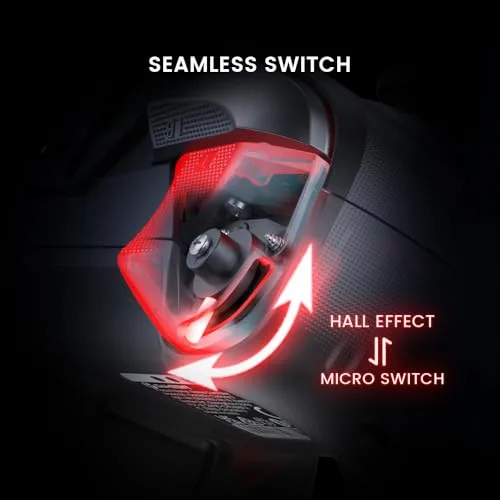 GameSir ▫️ Cyclone 2 - Comando sem fios para PC com base de carregamento, TMR, RGB (Preto) 4