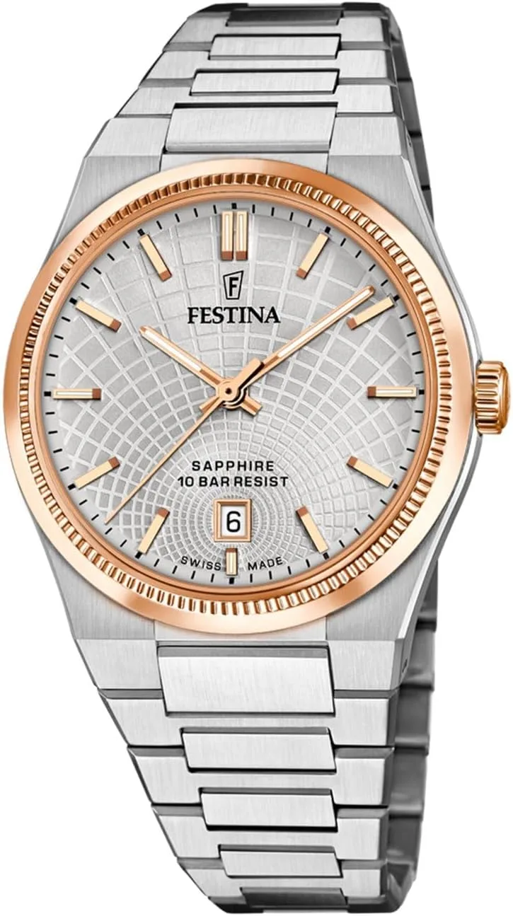 Festina ▫️ Relógio da coleção Rive, fabricado na Suíça