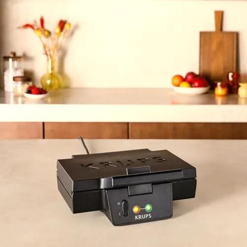 KRUPS ▫️ FDK FDK461 - Sanduicheira icónica de 850 W, placas antiaderentes com revestimento cerâmico, design icónico, arrumação vertical, fácil de utilizar, preta, FDK461 4