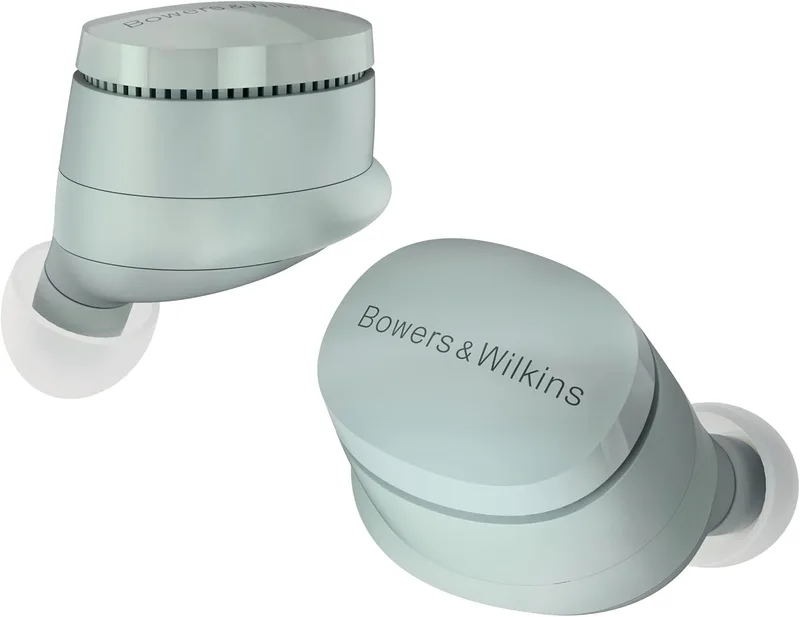 Bowers & Wilkins ▫️ Pi6: Auscultadores sem fios True Wireless com Bluetooth, aptX, cancelamento ativo de ruído e microfones integrados - Forest Green