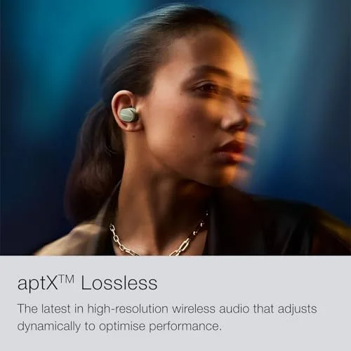 Bowers & Wilkins ▫️ Pi8: Auscultadores sem fios True Wireless com Bluetooth, AptX, cancelamento ativo de ruído (ANC) e microfones integrados - Dove White 2