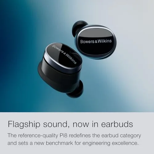 Bowers & Wilkins ▫️ Pi8: Auscultadores sem fios True Wireless com Bluetooth, AptX, cancelamento ativo de ruído (ANC) e microfones integrados - Dove White 4