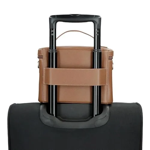 Pepe Jeans ▫️ Elia Bolsa de higiene ajustável com alça de ombro castanha 23,5 x 16 x 16 cm Couro sintético da Joumma Bags 7