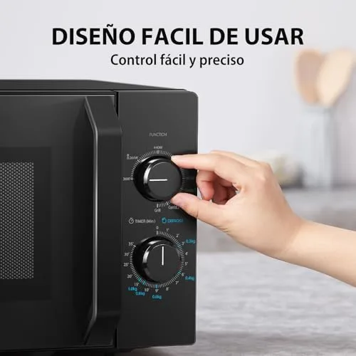Toshiba ▫️ MW2-MG20P(BK) Micro-ondas de 20 L, potência de 700 W/1000 W, com grelhador «crispy grill» e função de cozedura combinada, 9 níveis de potência, 6
