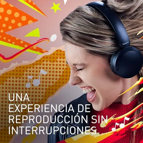 Panasonic ▫️ HF630B, Auscultadores sem fios Street, supra-auriculares, microfone integrado, Bluetooth 5.3, multiponto, design giratório, até 72 horas de reprodução, USB-C, branco 2