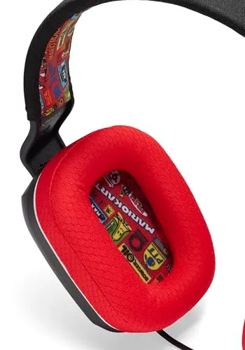 Power A ▫️ Auscultadores estéreo com fio para a Nintendo Switch - Mario Kart Rivals 2