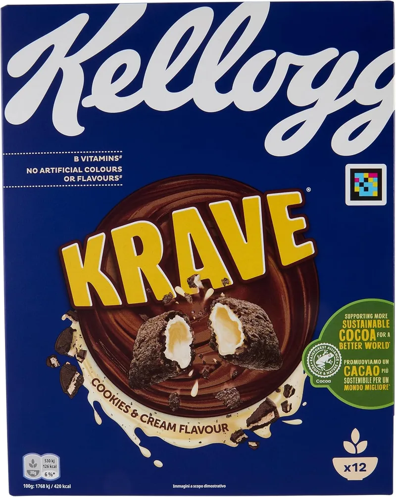 Kellogg's Krave ▫️ Cookies & Cream 375g