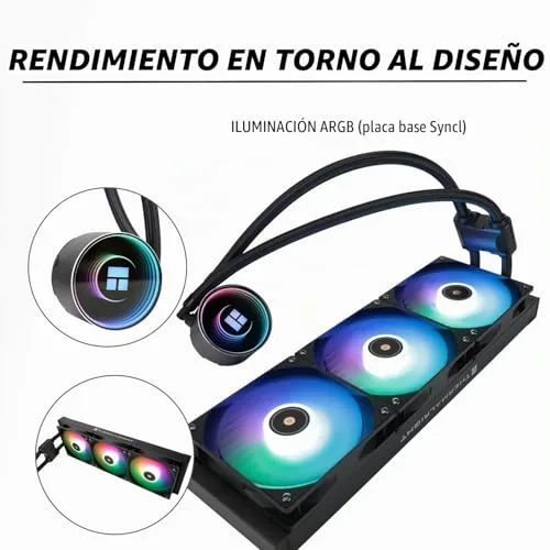 TR ▫️ Frozen Notte 360 BLACK ARGB V2, especificações do dissipador de calor para CPU preto de 360, 3 ventoinhas PWM, rolamentos S-FDB, adequado para AMD/AM4, AM5 e Intel LGA 1700/1851/1151/1200/2011 3