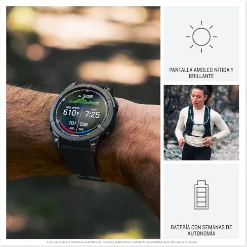 Garmin ▫️ fēnix E, 47 mm, Relógio GPS Multidesportivo, Aço Cinzento 3