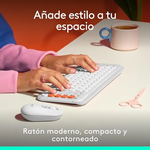 Logitech ▫️ Pop Mouse, rato sem fios Bluetooth compacto e portátil 2