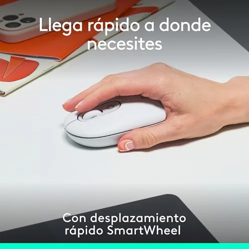 Logitech ▫️ Pop Mouse, rato sem fios Bluetooth compacto e portátil 3