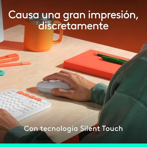 Logitech ▫️ Pop Mouse, rato sem fios Bluetooth compacto e portátil 5