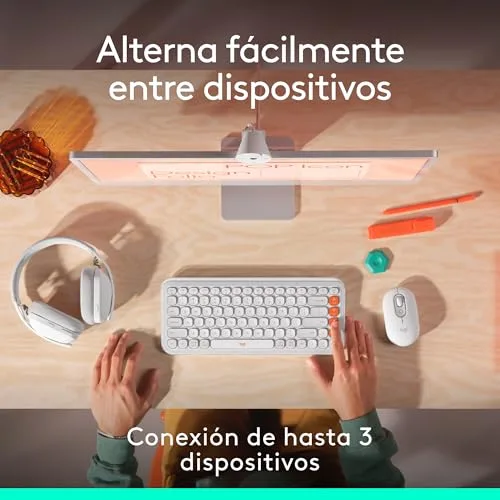 Logitech ▫️ Pop Mouse, rato sem fios Bluetooth compacto e portátil 7