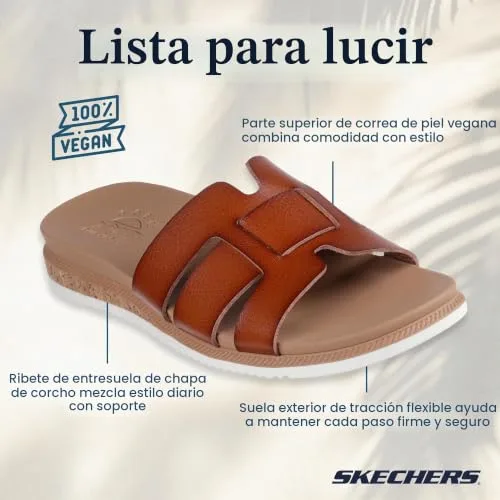 Skechers ▫️ Desert Kiss Low Peak Look - Sandálias deslizantes para mulher 5