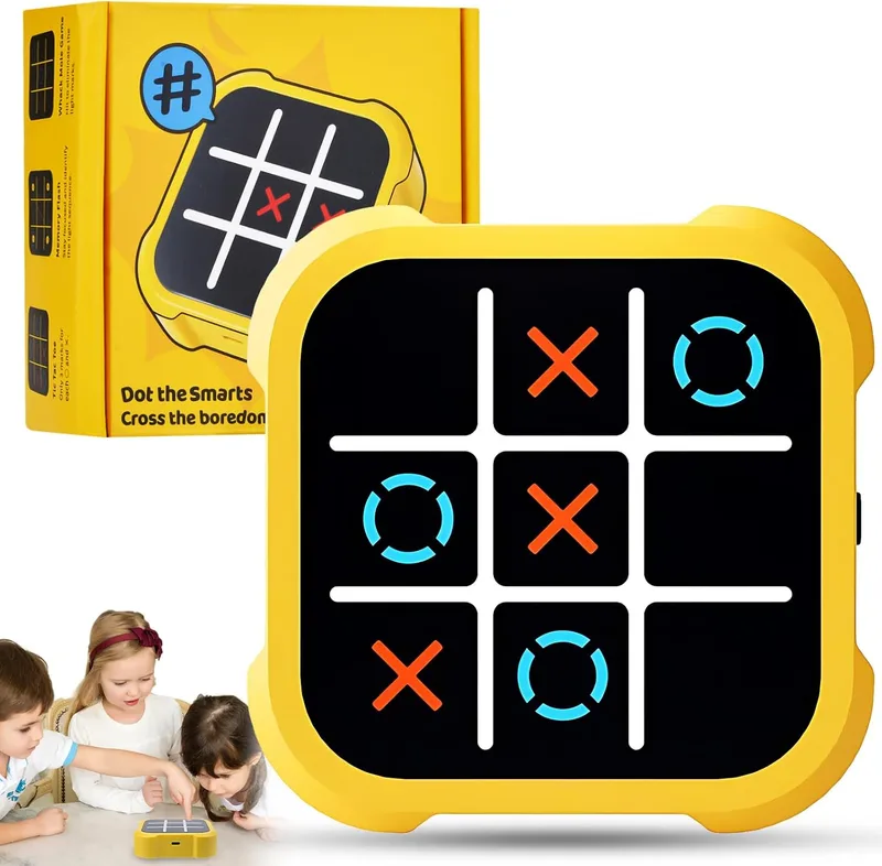Jadyon ▫️ Jogo eletrónico de Tic-Tac-Toe, Jogos de viagem portáteis 3 em 1