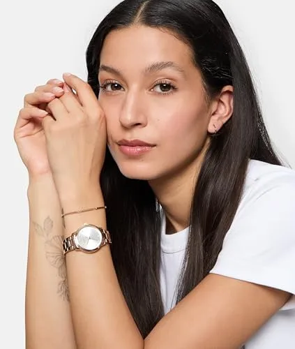 Tamaris ▫️ Relógio analógico de quartzo para mulher com bracelete em aço inoxidável TT-0152-MQ 4