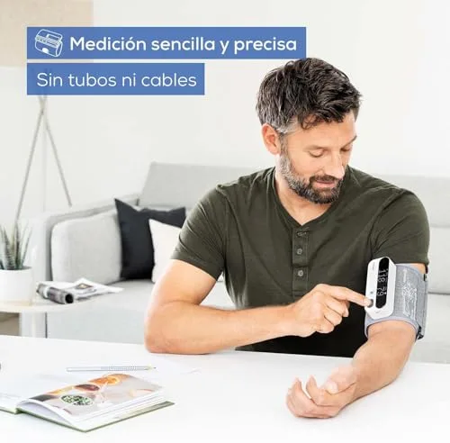 Beurer ▫️ BM 59, tensiómetro de braço, braçadeira sem tubos nem cabos, indicador de risco por LED, deteção de arritmias, braçadeira para 22-42 cm, com aplicação, transferência de dados para o Apple Health e muito mais 2
