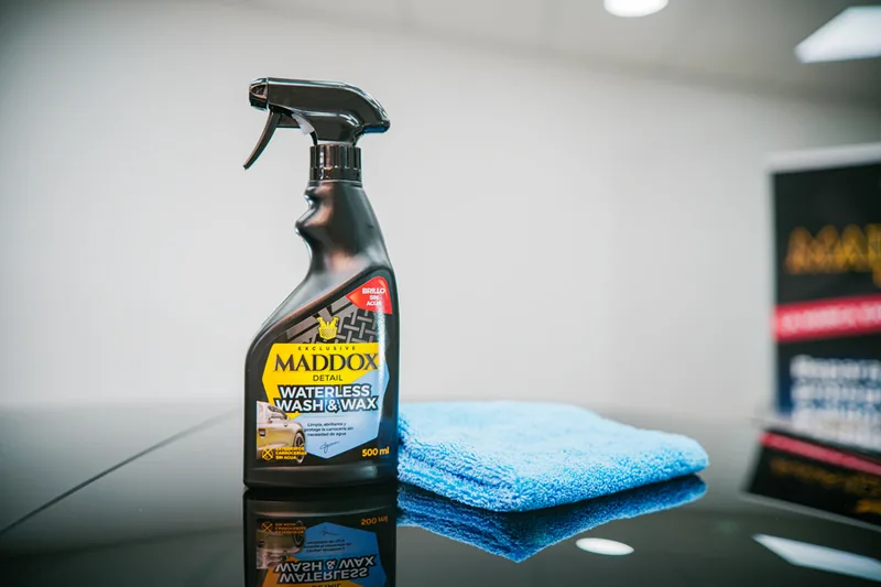 Maddox Detail ▫️ Pacote de Limpeza Integral | Limpeza e Proteção Completa | Alta eficiência e fácil aplicação | Waterless Wash & Wax, Glass Cleaner e Finish Microfiber 2