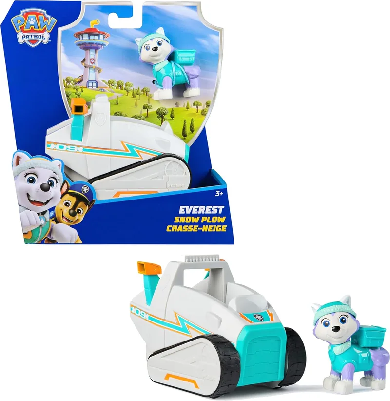 Paw Patrol Paw Patrol - Everest Snowmobile Figure - Brinquedos Paw Patrol Paw Patrol - Brinquedos para crianças 3 anos + - Prenda para crianças 3 anos + - Prenda para crianças 3 anos +