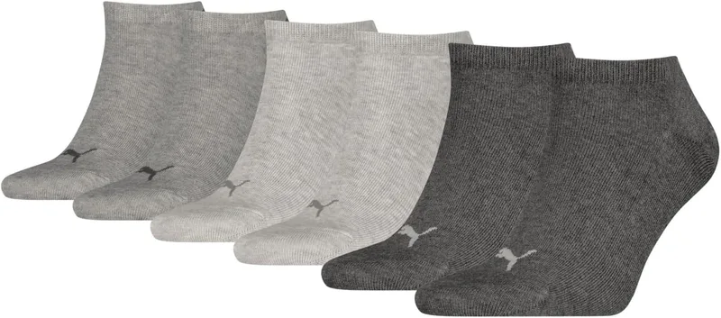 PUMA ▫️ Invisible sneaker - Meias unissexo para os tornozelos, embalagem com 3 unidades