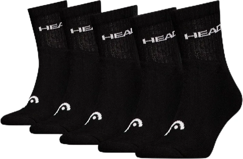 HEAD ▫️ Meias curtas unissexo para adultos Sports (Conjunto de 5)