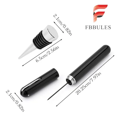 FBBULES ▫️ Abridor de garrafas, saca-rolhas, rolhas reutilizáveis, 3 unidades 2