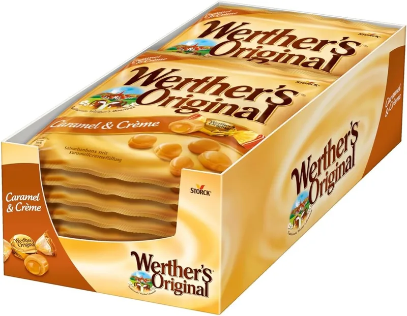 Werther's Original ▫️ Rebuçados com Recheio de Caramelo - Embalagem com 15 saquetas de 135 g