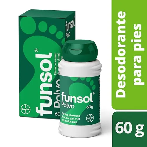 Funsol ▫️ ® Pó desodorizante para os pés - Embalagem de 3 x 60 g 2