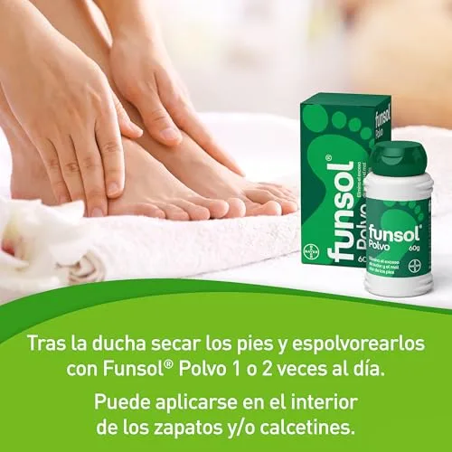 Funsol ▫️ ® Pó desodorizante para os pés - Embalagem de 3 x 60 g 5