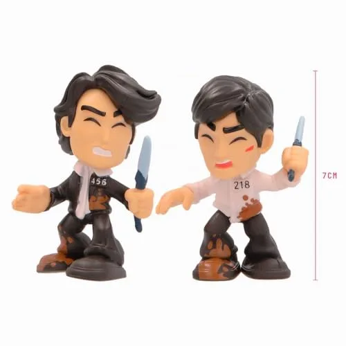 IMC Toys ▫️ Jogo «Desafio Final» de «Squid Game», Mini Conjunto, Recrie a cena com 2 figuras exclusivas, Os desafios da série da Netflix para brincar e expor, Jogo para adultos a partir dos 17 anos 3