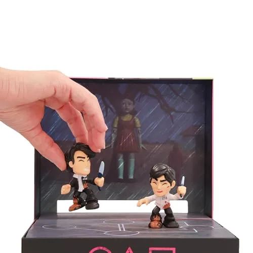 IMC Toys ▫️ Jogo «Desafio Final» de «Squid Game», Mini Conjunto, Recrie a cena com 2 figuras exclusivas, Os desafios da série da Netflix para brincar e expor, Jogo para adultos a partir dos 17 anos 6