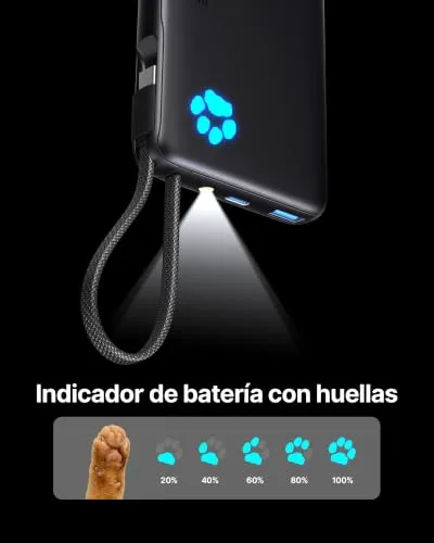 INIU ▫️ 45W Power Bank de Carregamento Rápido para Tablet, Pequena Bateria Externa de 10 000 mAh 6