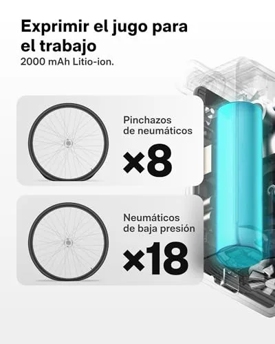 HOTO ▫️ Inflador de Pneus para Automóvel, Mini-bomba de ar para bicicleta 5
