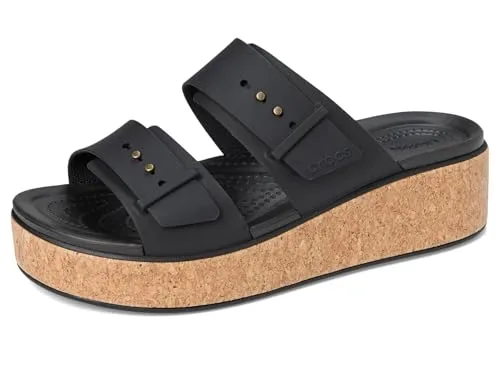 Crocs ▫️ Brooklyn Cork Buckle, Sandália para mulher 7