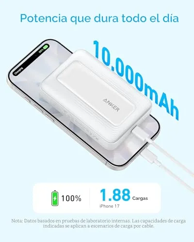 Anker ▫️ Zolo Power Bank MagSafe 10 000 mAh, sem fios, USB-C com potência máxima de 30 W 3