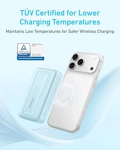 Anker ▫️ Zolo Power Bank MagSafe 10 000 mAh, sem fios, USB-C com potência máxima de 30 W 4
