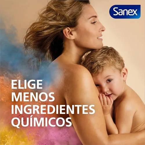 Sanex ▫️ Gel de Banho Neutro Hidratante (4x600 ml), com ingredientes essenciais, 0% de sulfatos*, 0% de sabão e 0% de corantes, para todos os tipos de pele, hidratação duradoura, tecnologia de tripla ação 3