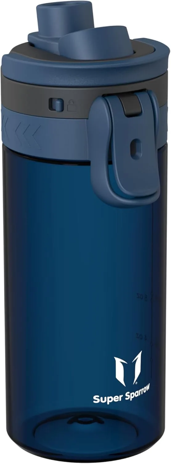 Super Sparrow ▫️ Garrafa de água desportiva - 500ml/750ml/1L - Garrafa Tritan, sem BPA