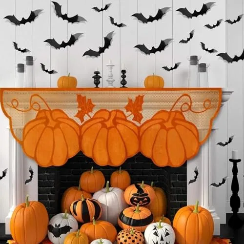 LIVELYPET ▫️ Decorações de Halloween com morcegos para parede, 81 unidades, 4 tamanhos, PVC realista, resistente à água, 3D preto, morcegos assustadores, autocolantes de morcegos para o Halloween, 5