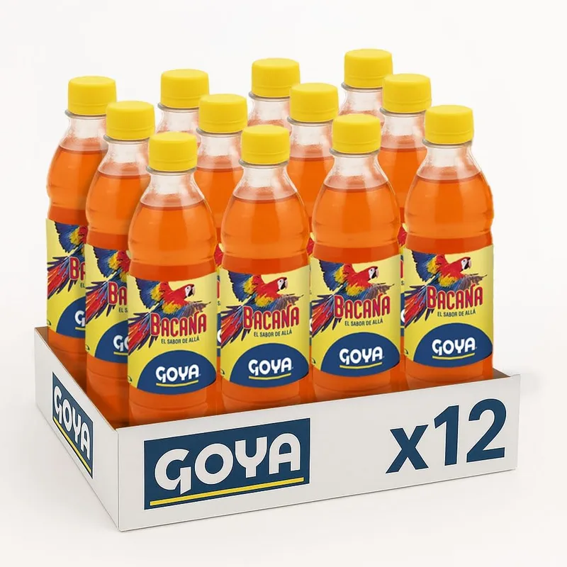 Goya ▫️ Refresco Bacana 6 x 500ml, autêntico sabor colombiano, doce e suave com um toque de baunilha e malte, formato prático ideal para partilhar, refrescante e autêntico
